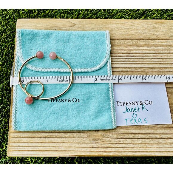 Tiffany & Co. HardWear Ball Bracelet in Rose Quartz/18k Rose Gold, Small - Picture 2 of 3